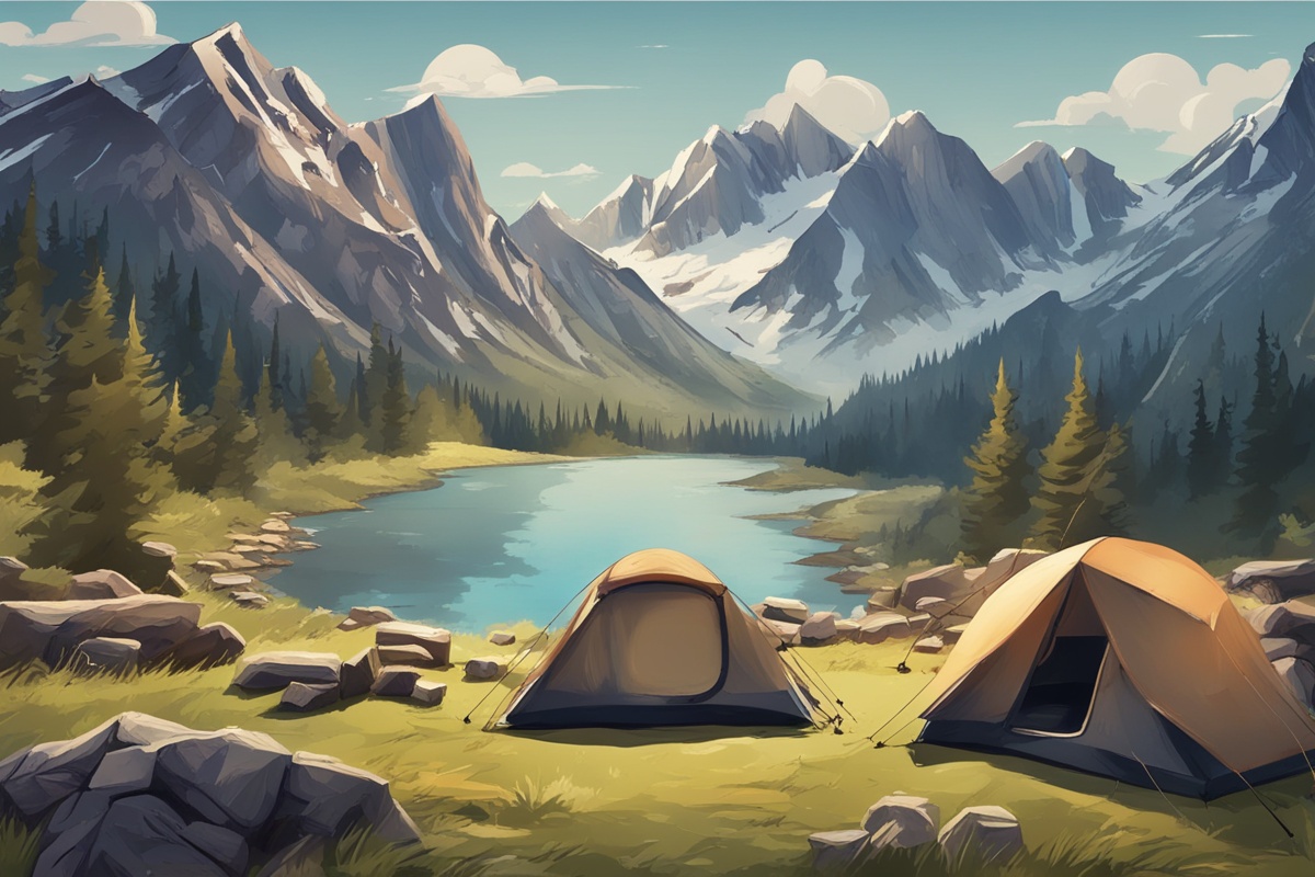 Secluded Mountain Retreat Camping Trails