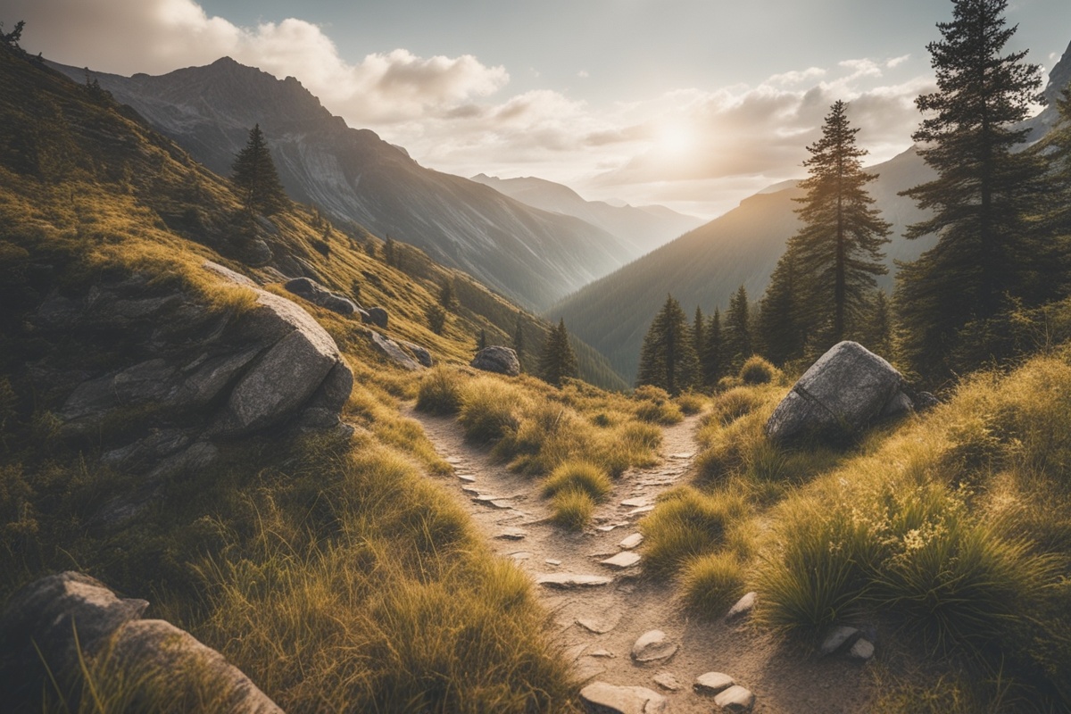 Scenic Mountain Retreat Hiking Paths