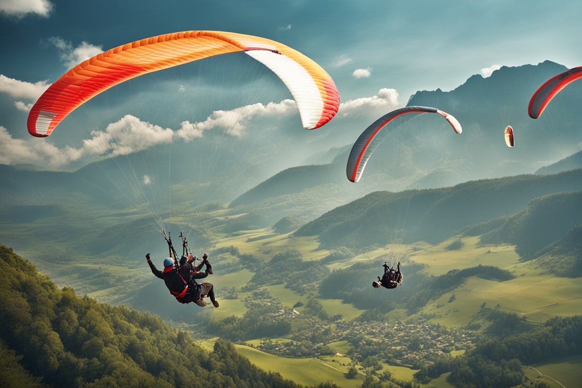 Breathtaking Paragliding Views Andes